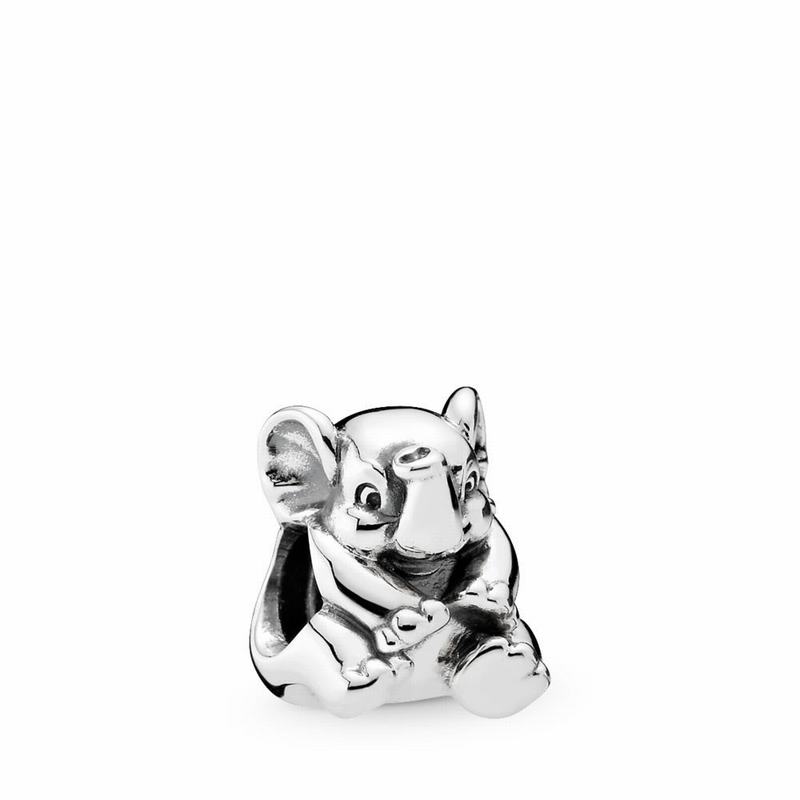 Pandora Lucky Elephant Charm - Sterling Silver - Canada | IE8434OX